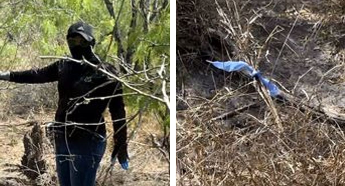 El hallazgo lo hizo un colectivo en una zona baldía de Reynosa