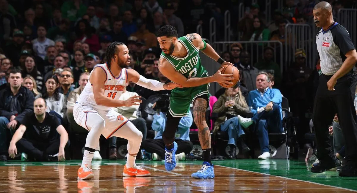 Tatum regresó al lugar donde sufrió la terrible lesión el año pasado