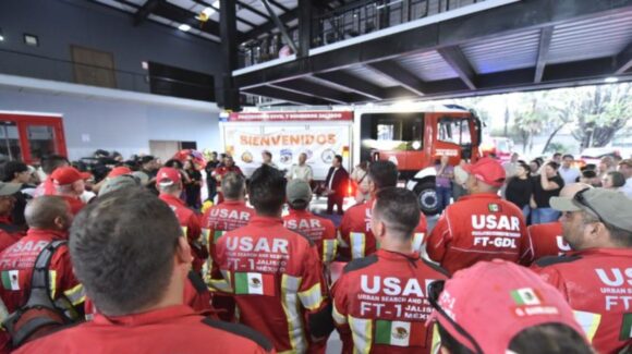 USAR regresa a Jalisco tras participar en rescate de minero con vida en Santa Fe