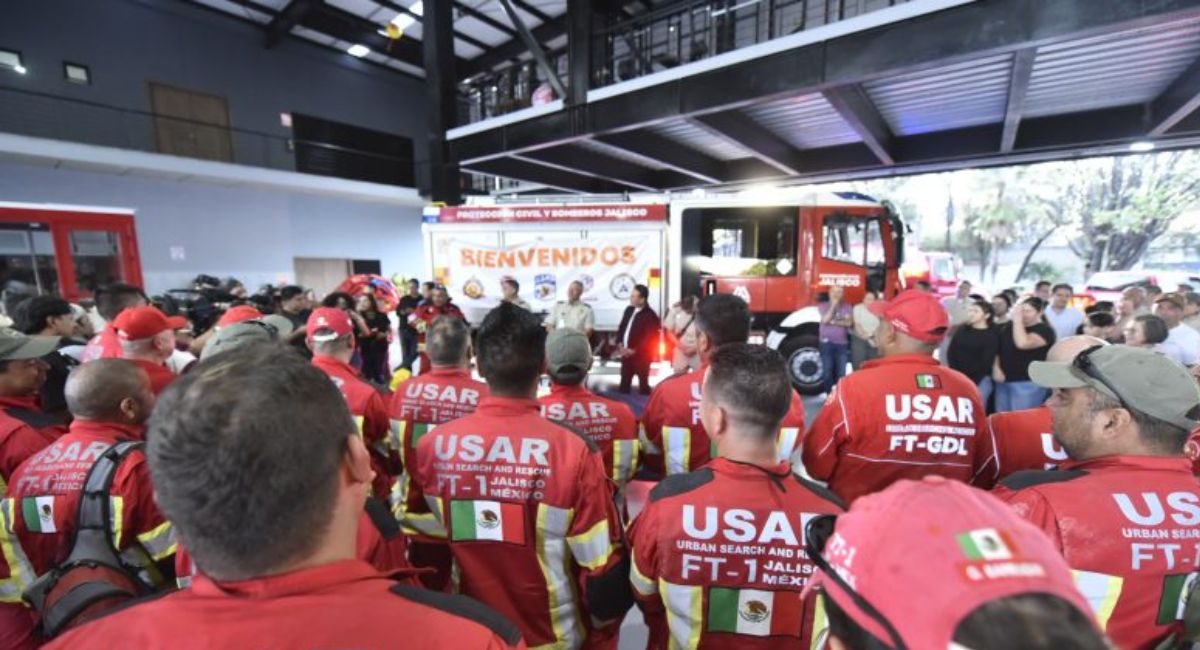 USAR regresa a Jalisco tras participar en rescate de minero con vida en Santa Fe