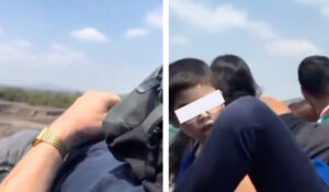 VIDEO: Así fue el tenso momento en que el agresor de Teotihuacán tomó a turistas como rehenes