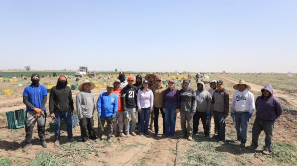Durazo y Celida López reafirman apoyo al campo en San Luis Río Colorado