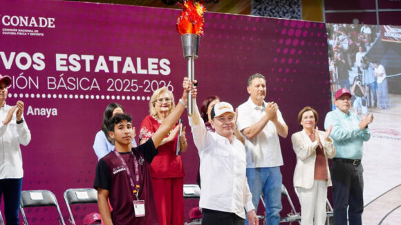 Alfonso Durazo Montaño inaugura los Juegos Deportivos Estatales Escolares de la Educación Básica