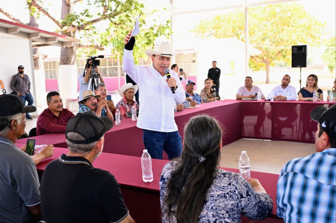 Durazo reitera su compromiso con productores agrícolas y el Fuerte Mayo; asegura agua para el campo