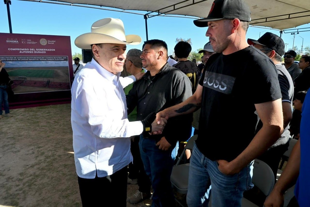 Gobierno de Sonora inicia rehabilitación de unidad deportiva en Altar