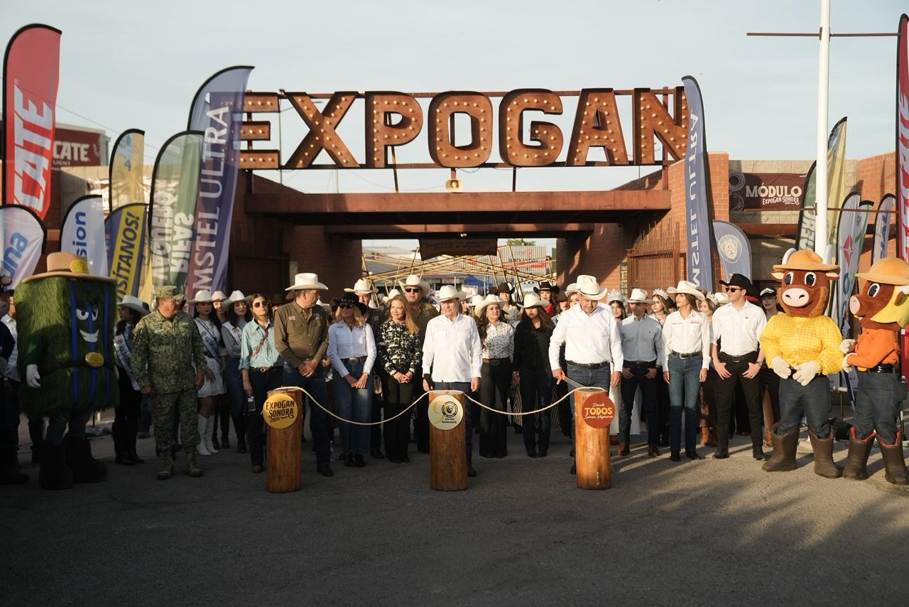 ¡Arranca la fiesta! Inauguran la ExpoGan Sonora 2026 con corte de riata y grandes expectativas