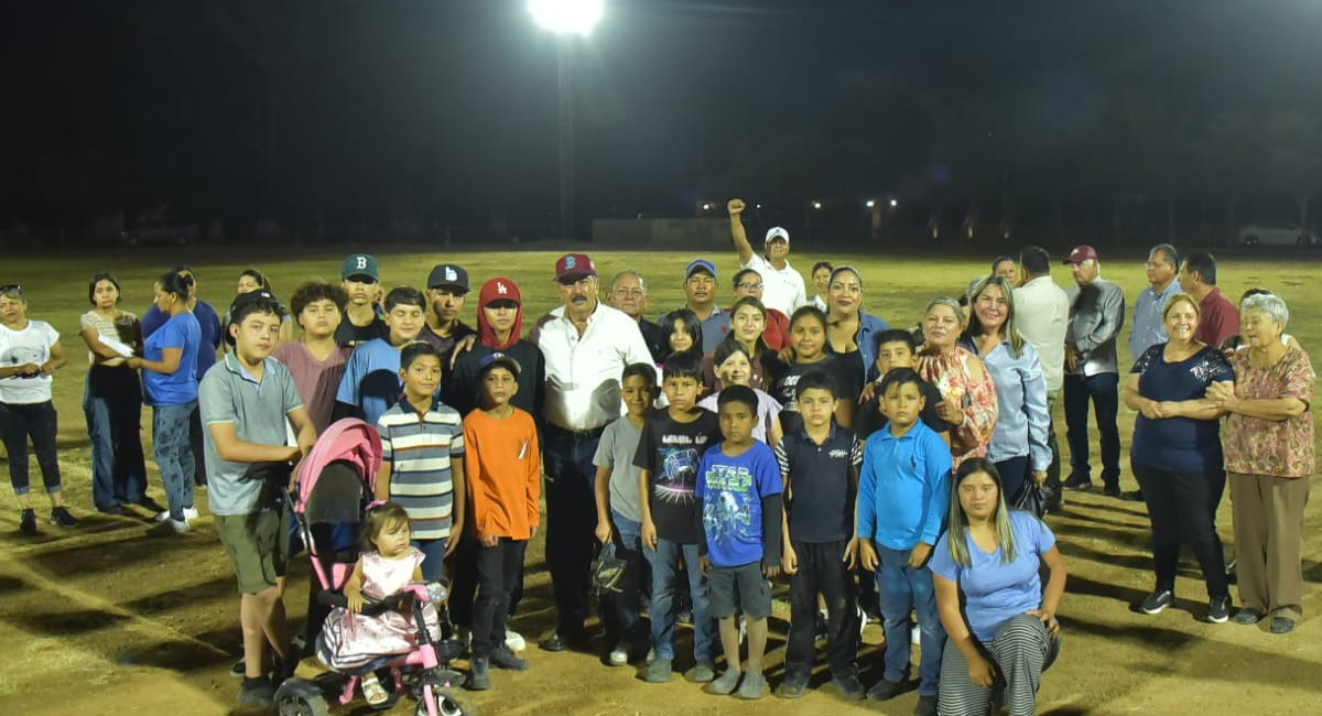 El Gobierno de Cajeme rehabilita el estadio 'Simón Muñoz' del poblado La Tinajera