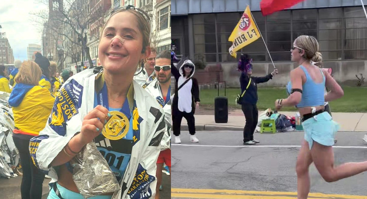 La cajemense Carolina Ayala termina en el top 3 nacional del histórico Maratón de Boston