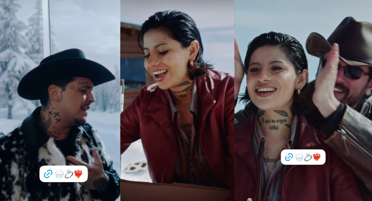 Christian Nodal estrena nuevo video y las redes señalan el parecido de la modelo con Cazzu