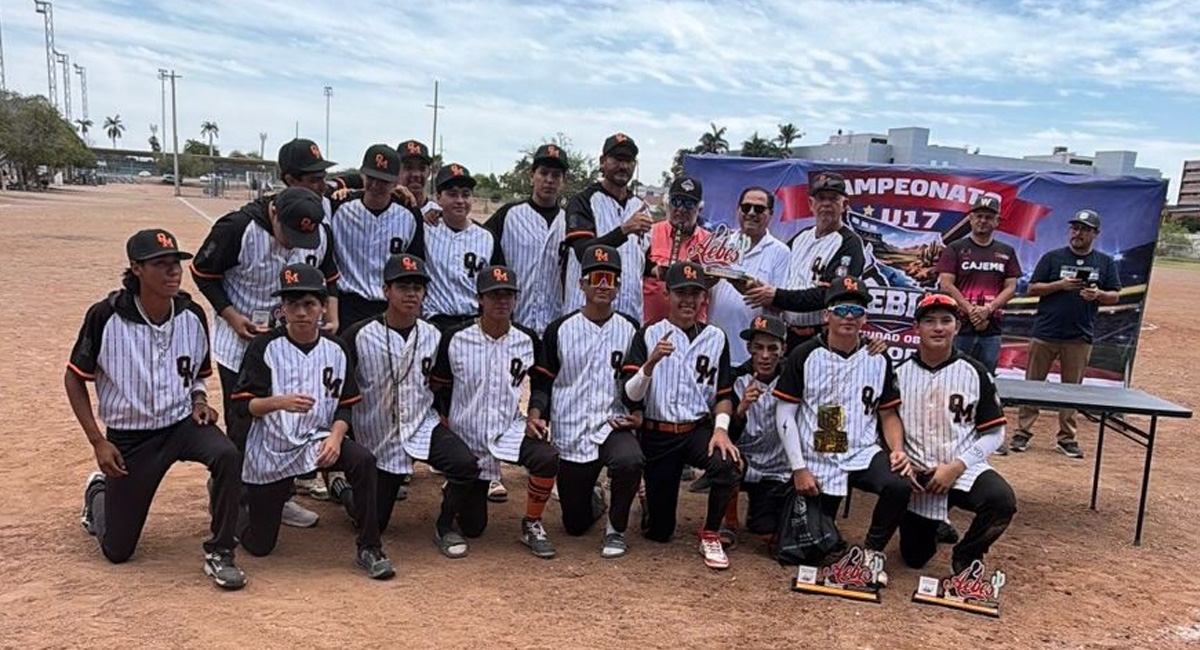 Obregón Municipal es campeón Nacional U17 de la Federación Mexicana de Beisbol