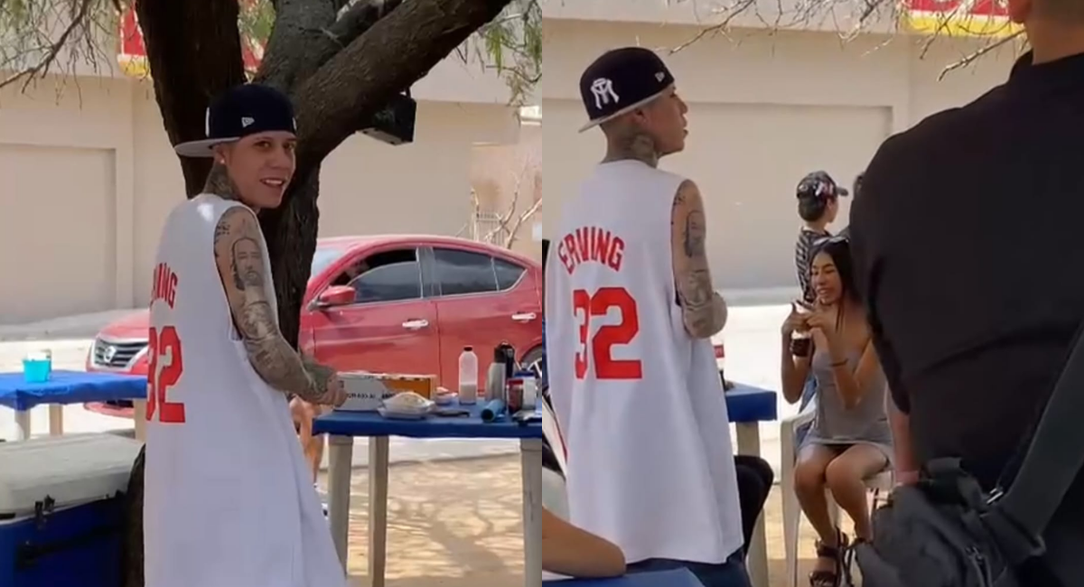 Santa Fe Klan, captado en Hermosillo junto a la boxeadora Camila Zamorano