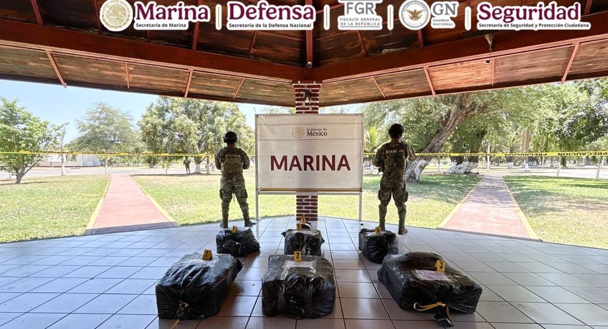 Marina decomisa droga valuada en 56 mdp en el Pacífico