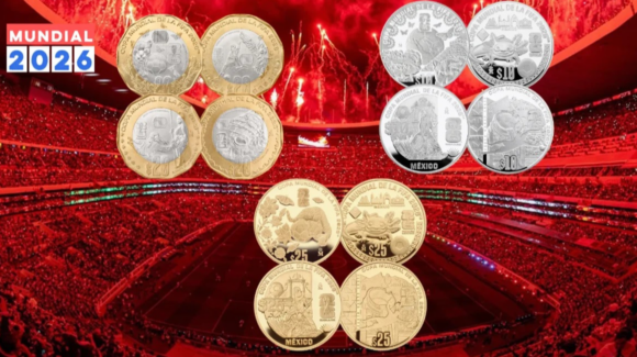 ¡De colección! Banxico pone en circulación 12 monedas conmemorativas de la Copa Mundial de la FIFA 2026
