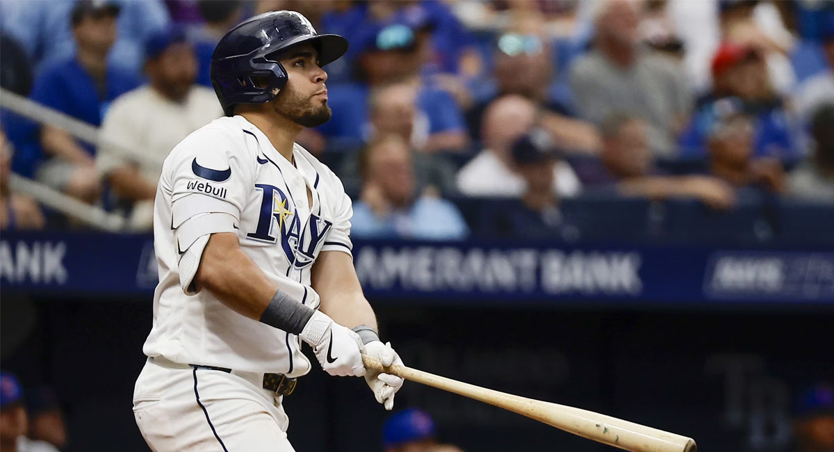 Aranda vive un gran momento con el equipo de los Rays, que se mantienen como uno de los mejores de la Gran Carpa