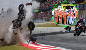 MotoGP vive escalofriante choque en Cataluña; Álex Márquez termina hospitalizado con varias fracturas