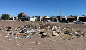 Basurero clandestino afecta imagen del fraccionamiento Prado Bonito en Empalme