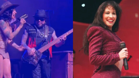 Cazzu canta ‘Si Una Vez’ en Texas con invitado de lujo, A.B Quintanilla III, hermano de Selena Quintanilla