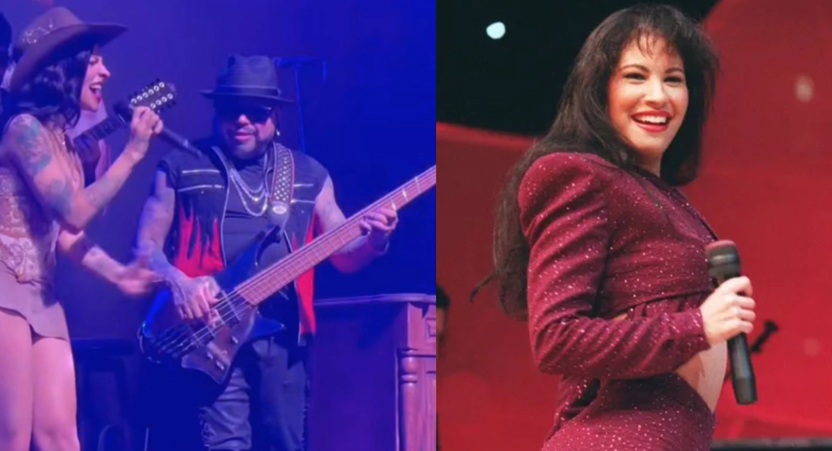 Cazzu canta Si Una Vez de Selena Quintanilla con su hermano, AB Quintanilla III en Texas
