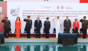 Conmemoran en Hermosillo a los pilotos del Escuadrón 201 caídos en la Segunda Guerra Mundial