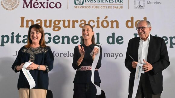 Claudia Sheinbaum inaugura hospital del IMSS Bienestar en Jiutepec; beneficiará a más de 200 mil personas
