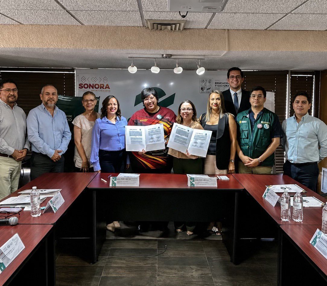Conalep Sonora e IMSS-Bienestar firman alianza para que se realicen prácticas de enfermería.