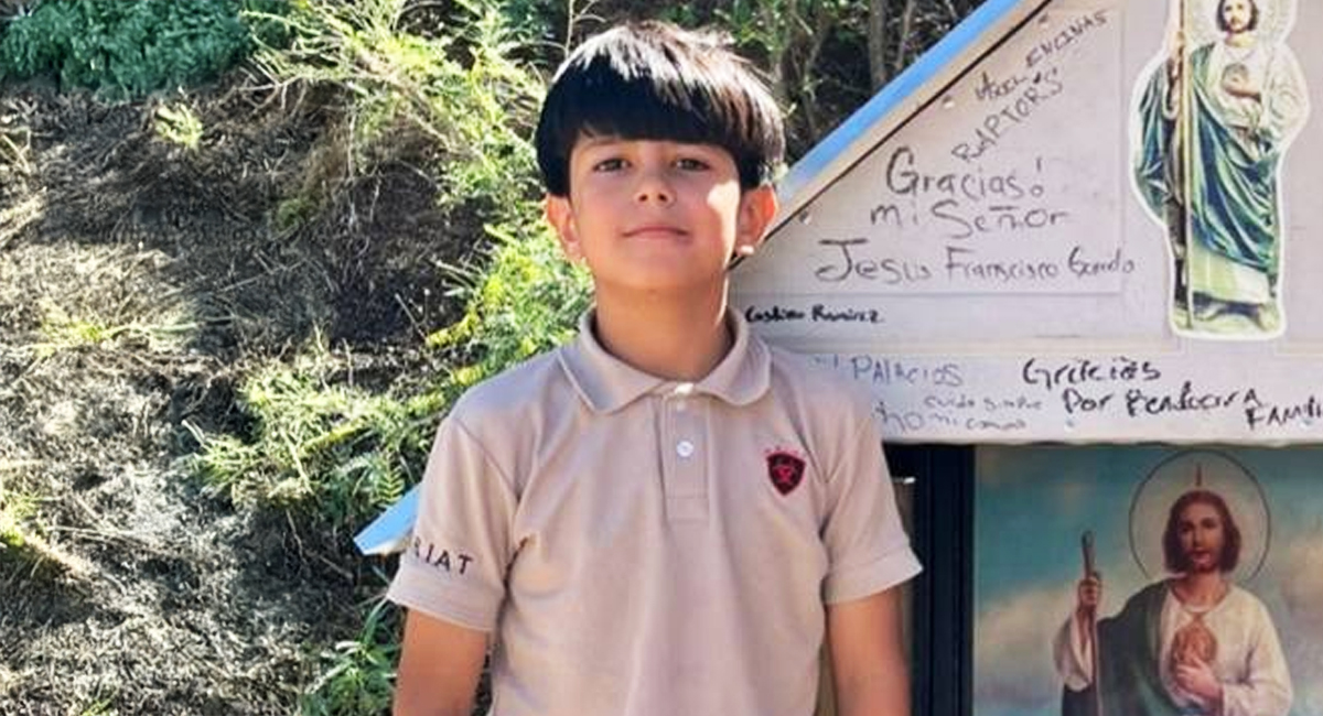 El desaparecido, Íker Omar Villegas Campos, de 10 años de edad