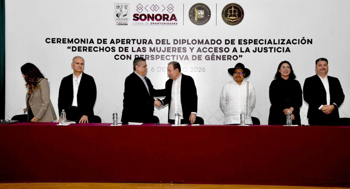 Alfonso Durazo durante el 'Diplomado de Especialización en Derechos Humanos de las Mujeres y Acceso a la Justicia con Perspectiva de Género'