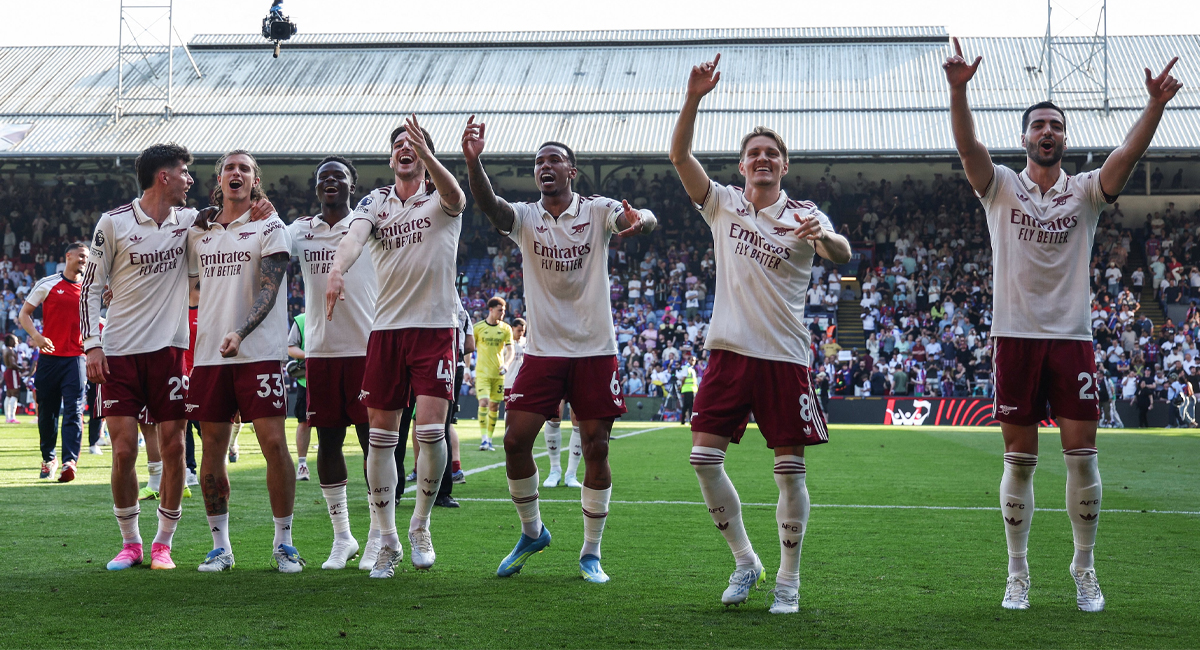 El Arsenal cerró una histórica campaña de la Premier League con triunfo sobre el Crystal Palace