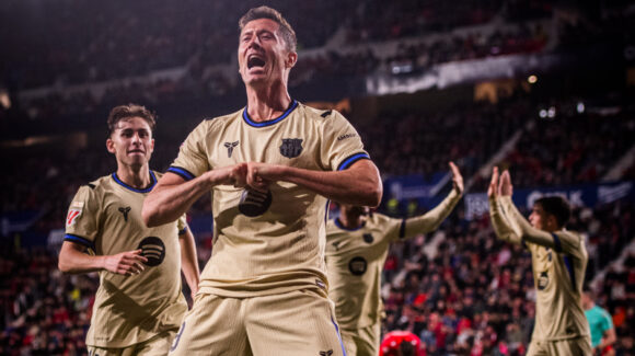 Barcelona roza el título de LaLiga; Lewandowski y Ferran sellan triunfo clave ante Osasuna