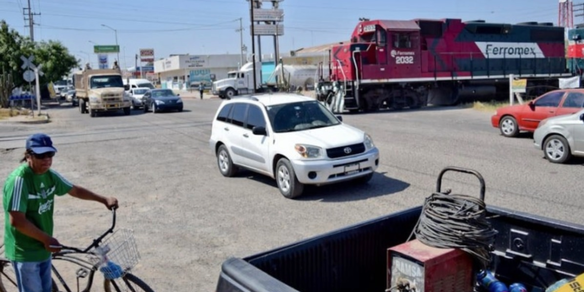 Navojoa sigue dividida por el tren, autoridades buscan sacar el patio de maniobras de la ciudad