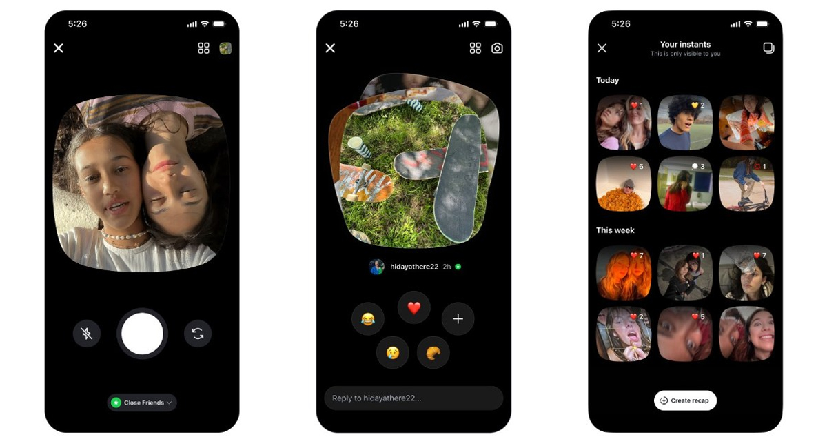 Instagram permite desactivar la nueva función Instants para evitar envíos accidentales