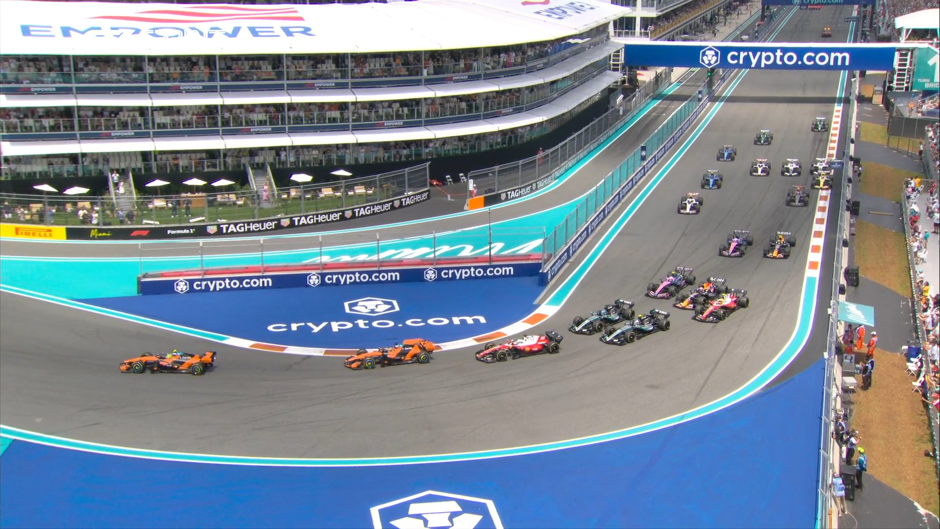 ¡Toma nota! FIA adelanta inicio del GP de Miami de la Fórmula 1 por riesgo de tormentas eléctricas.
