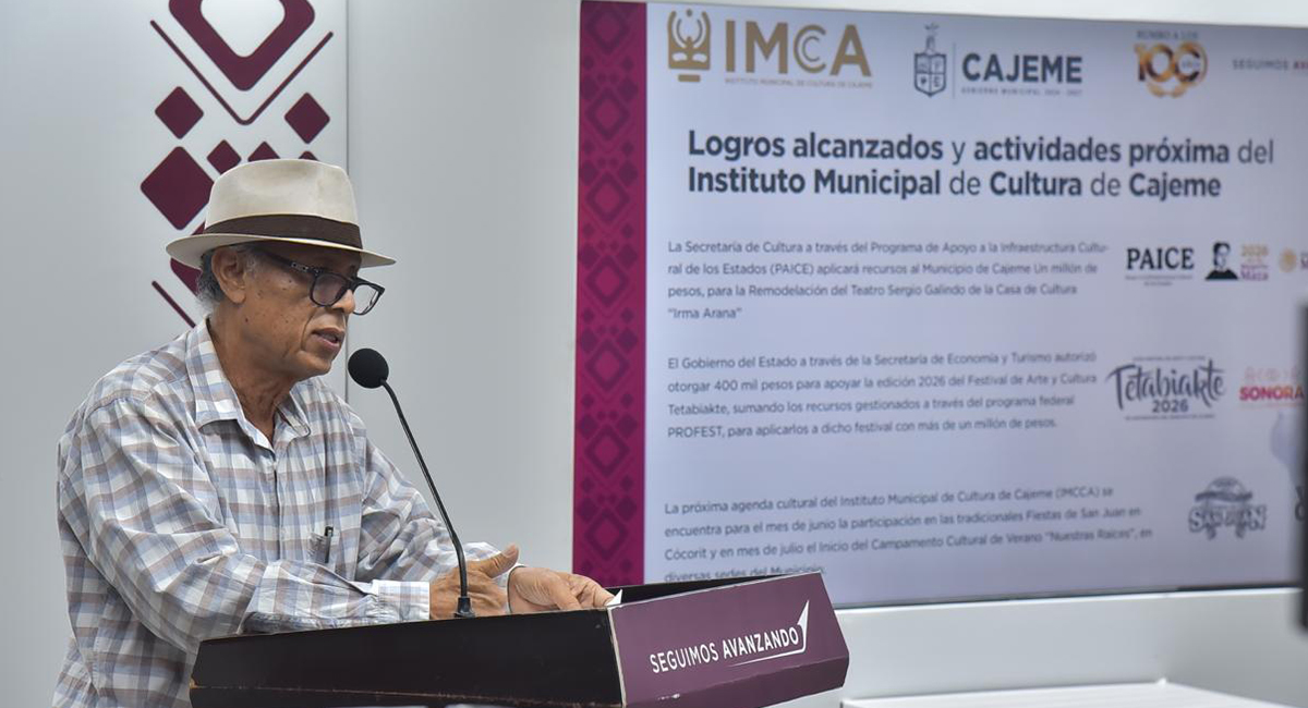 IMCCA de Cajeme logra más de un millón de pesos para mejorar infraestructura y festivales