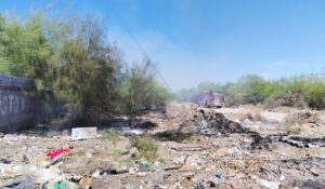 Aumentan incendios en casas abandonadas y lotes baldíos por altas temperaturas en Cajeme