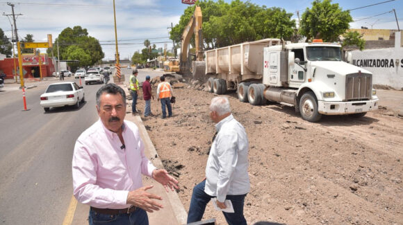 Ciudad Obregón: Anuncia Lamarque obras de agua potable, alcantarillado y pavimentación en la Benito Juárez
