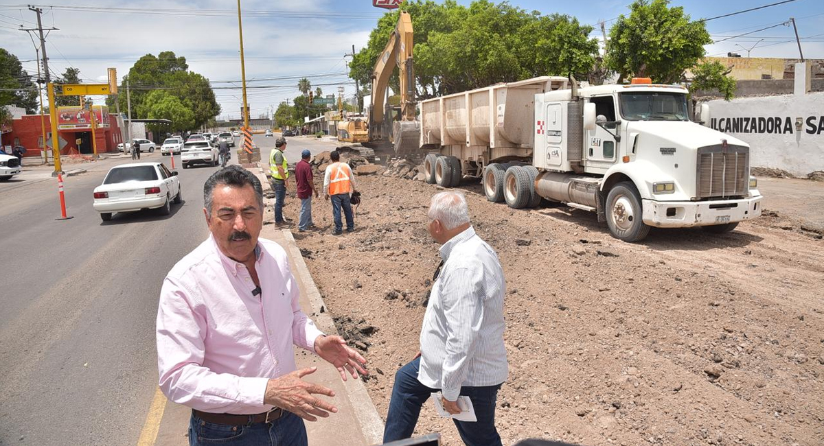 Ciudad Obregón: Anuncia Lamarque obras de agua potable, alcantarillado y pavimentación en la Benito Juárez