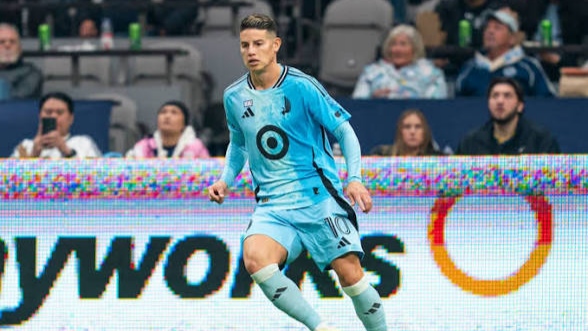 James Rodríguez rescata empate en Minnesota United ante Austin FC.