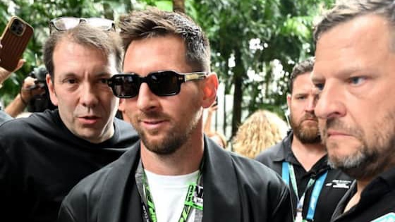 Lionel Messi y su familia asisten al Gran Premio de Miami de Fórmula 1