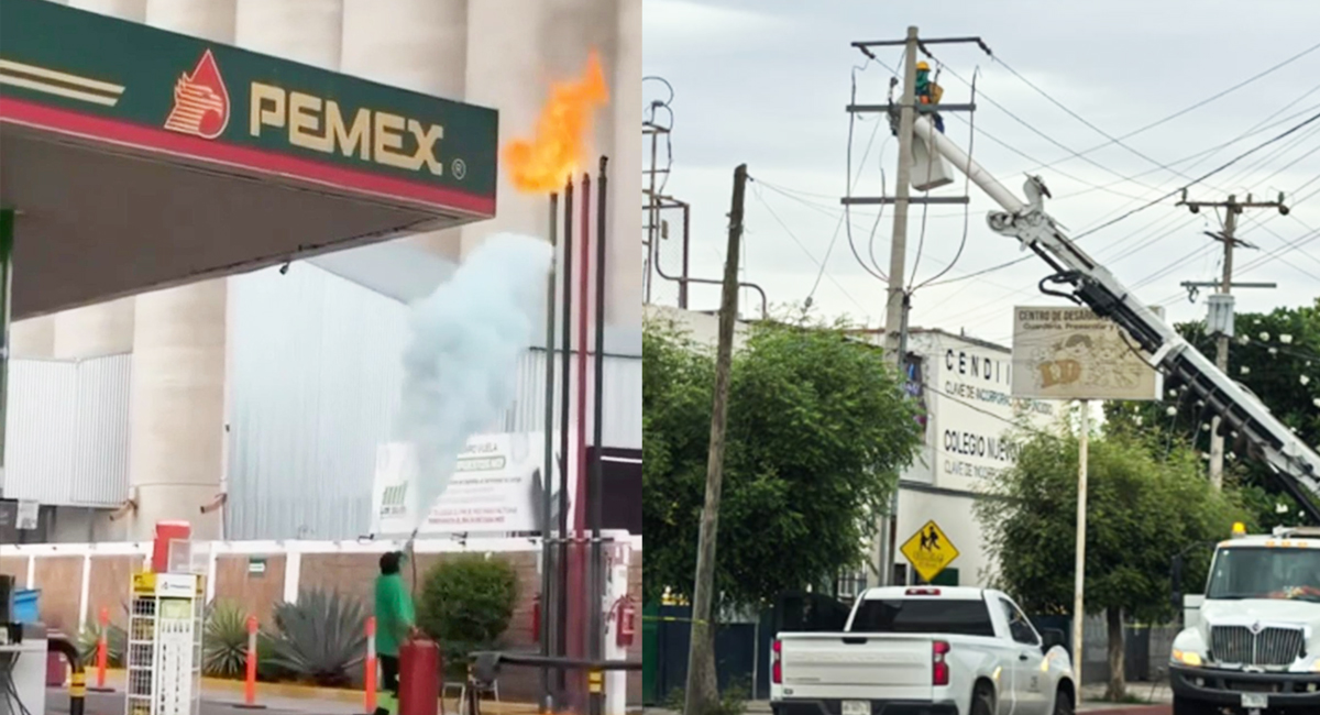 Conatos de incendio por caída de rayos en escuela y gasolinera de Ciudad Obregón