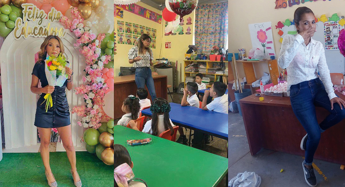 Berenice, maestra en el Campo 30 y madre, inspira a sus alumnos con dedicación y humor.