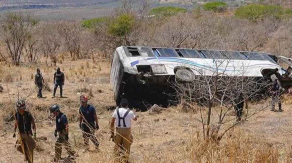 Tragedia en Nayarit: 11 personas mueren y 31 resultan heridas tras volcadura de autobús turístico