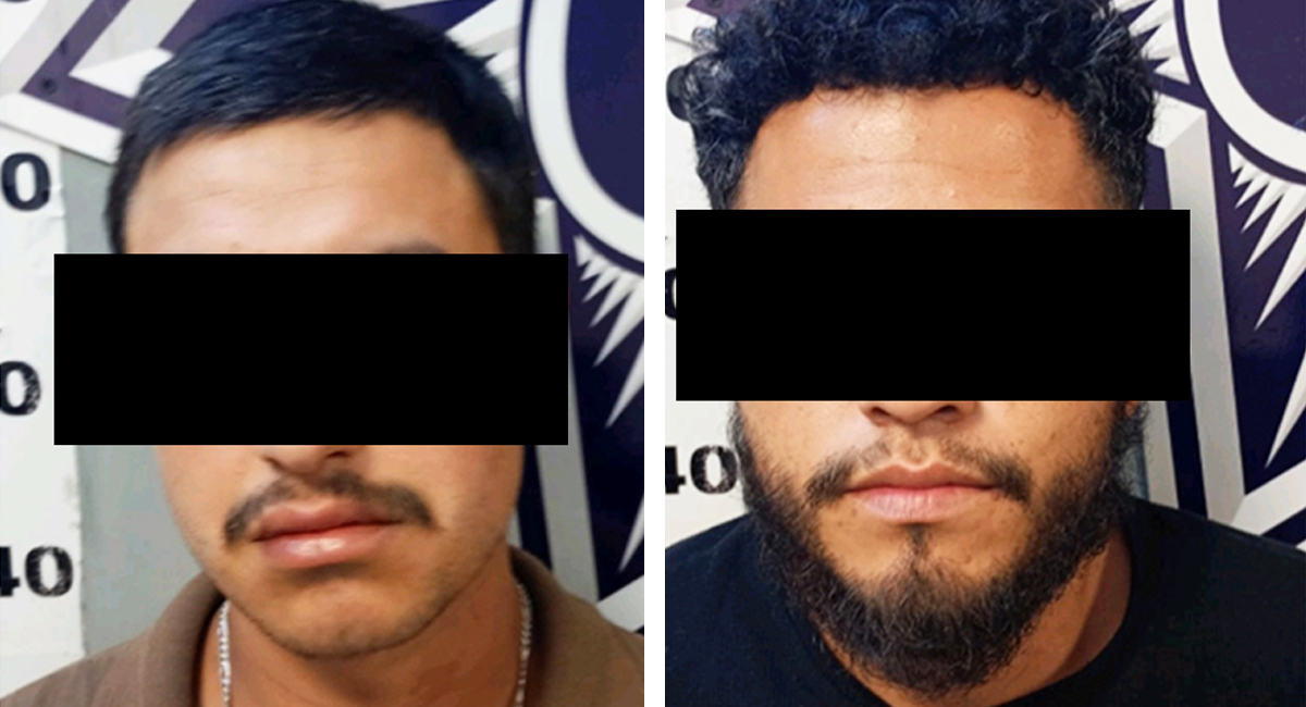 Los dos hombres detenidos por actos de violencia, Kenneth David 'N' y José Francisco 'N'