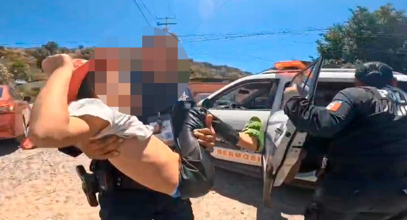 Niña de 7 años es picada por viuda negra en Hermosillo; fue auxiliada por policías municipales.