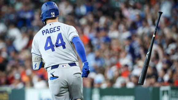Con tres jonrones y seis remolcadas Andy Pages encabeza la paliza de Dodgers a los Astros