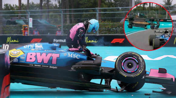 Caos en el GP de Miami 2026; Pierre Gasly sufre aparatoso accidente tras colisionar con Lawson