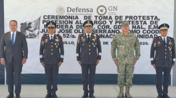 Rinde protesta nuevo coordinador de la Guardia Nacional en Hermosillo