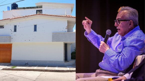 SSP de Sinaloa confirma ataque contra vivienda de exgobernador Rocha Moya en Culiacán