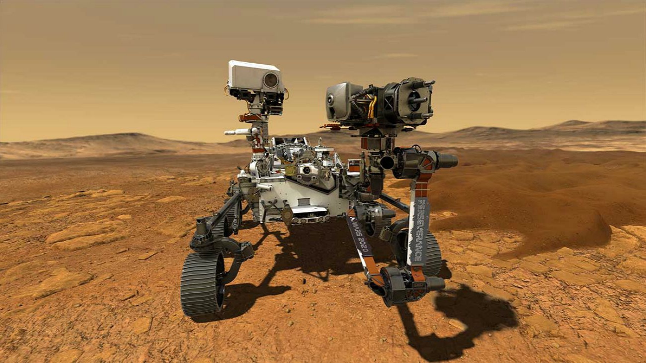 Rover Perseverance de la NASA se fotografía en el oeste de Marte