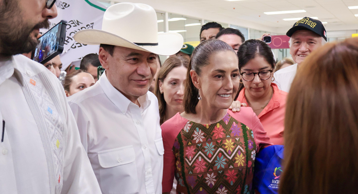 El gobernador Alfonso Durazo y la presidenta Claudia Sheinbaum