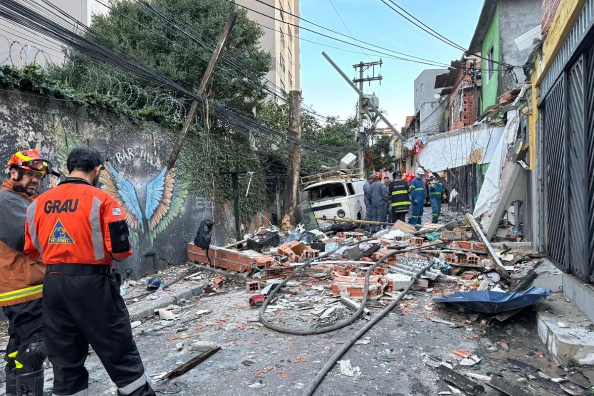 Tragedia en Sao Paulo: explosión destruye zona residencial y mata al menos a una persona.